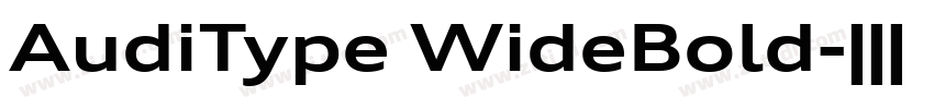 AudiType WideBold字体转换